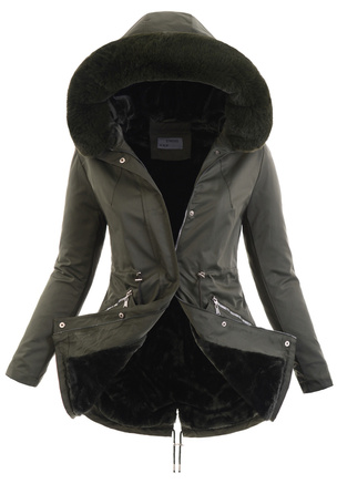 Kurtka Parka Zimowa Elżbieta Khaki