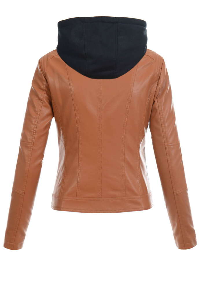 Damska Kurtka Ramoneska Asteria Brązowa