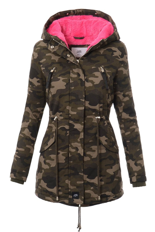 Kurtka Parka Aleksandra Moro Z Różowym Futrem