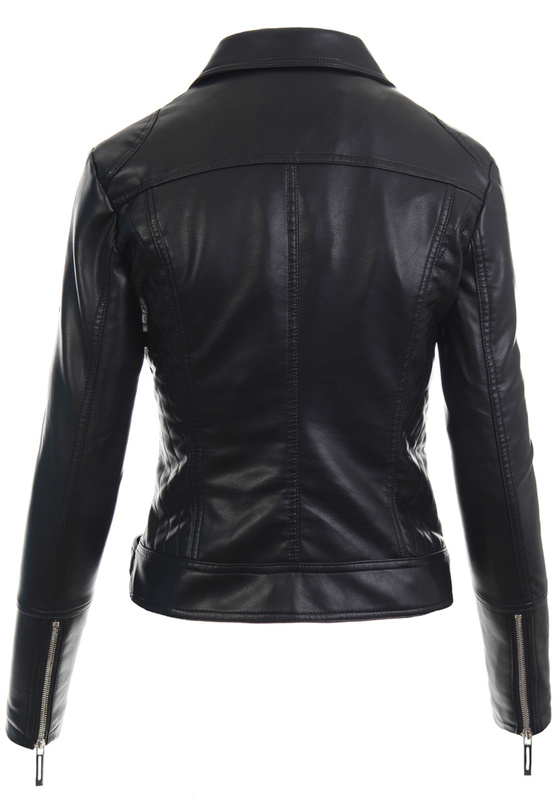 Damska Kurtka Ramoneska Kely Czarna