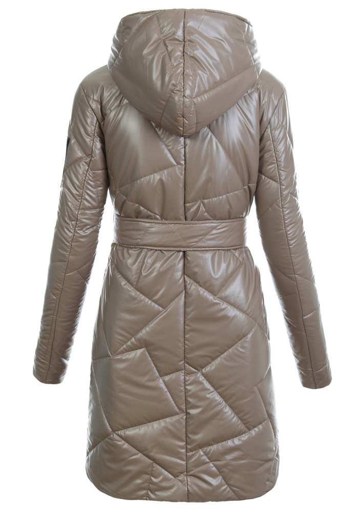 Damska Kurtka Pikowana Przejściowa Halina Cappuccino