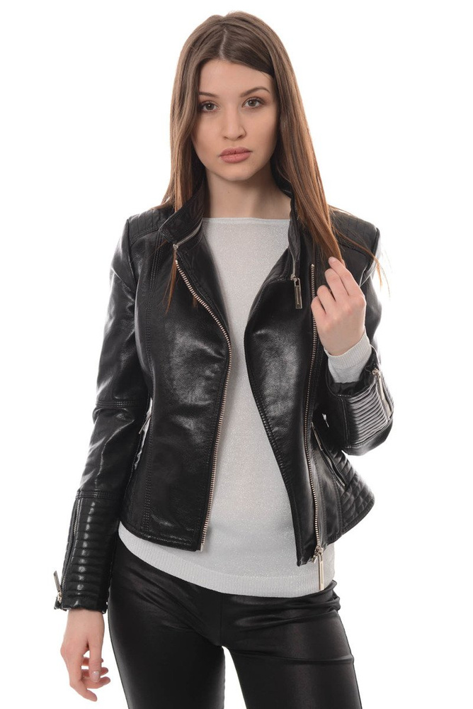 Rewelacyjna Damska Kurtka Ramoneska Tatiana Czarna