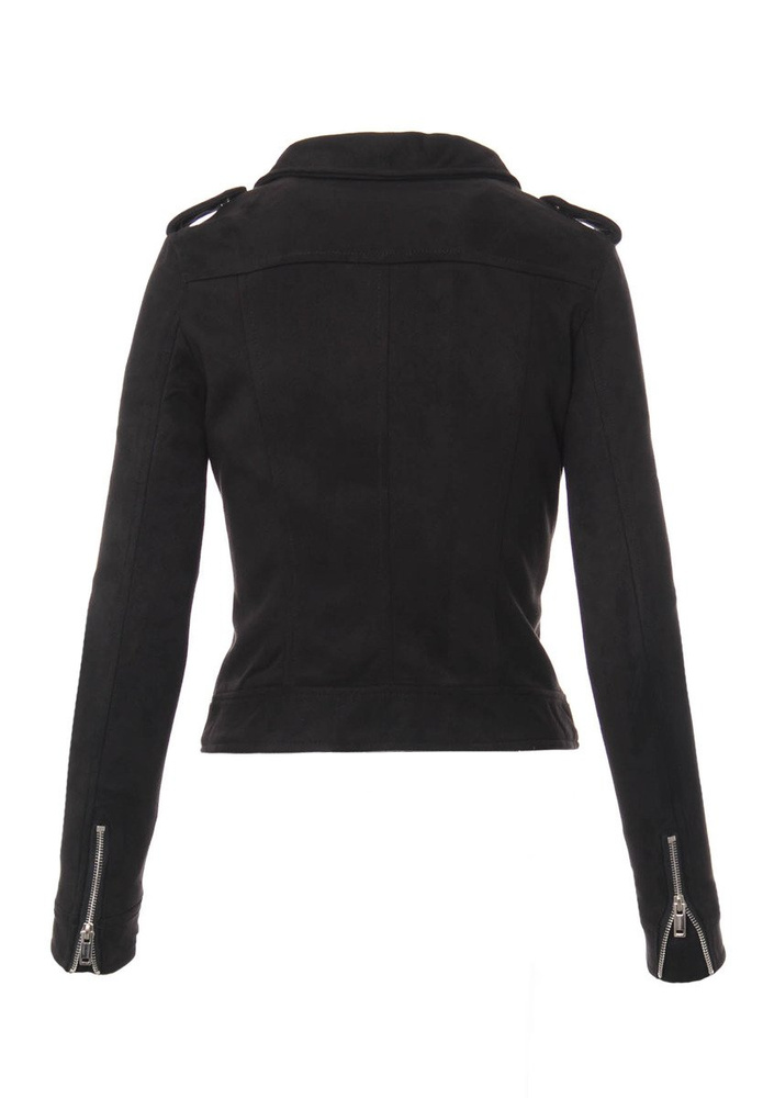 w Kolorze Czarnym z Zamszu