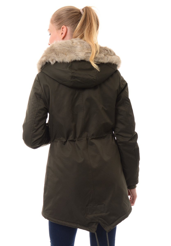 Damska Zimowa Parka Roksana Khaki