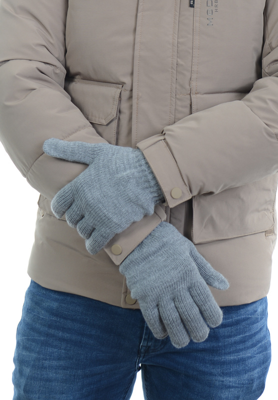 Męskie Rękawiczki Szare