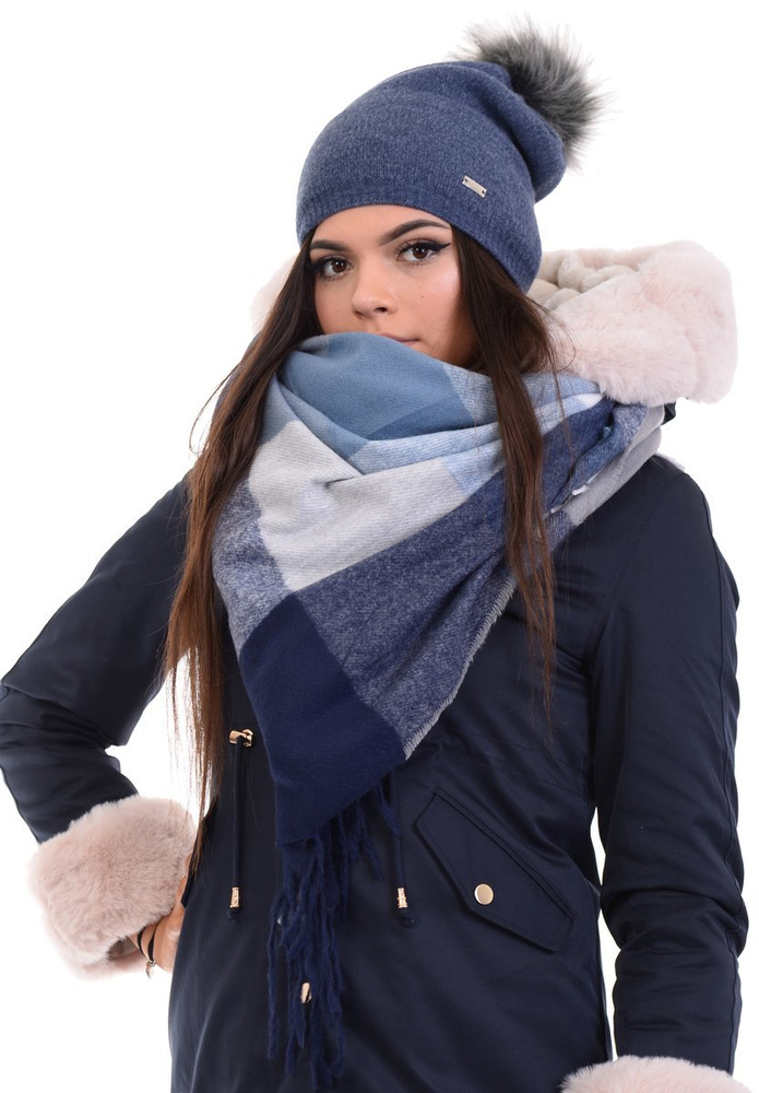 Chusta Damska ciemnoniebieska