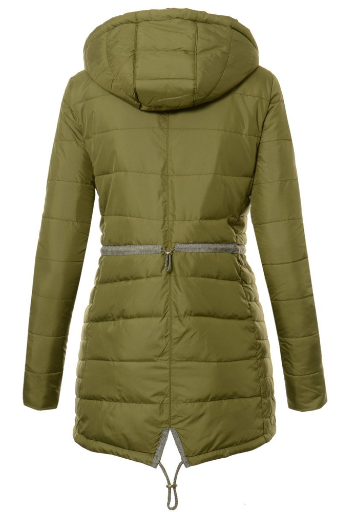 Damska Jesienna Wiosenna Kurtka Zoja Oliwkowa