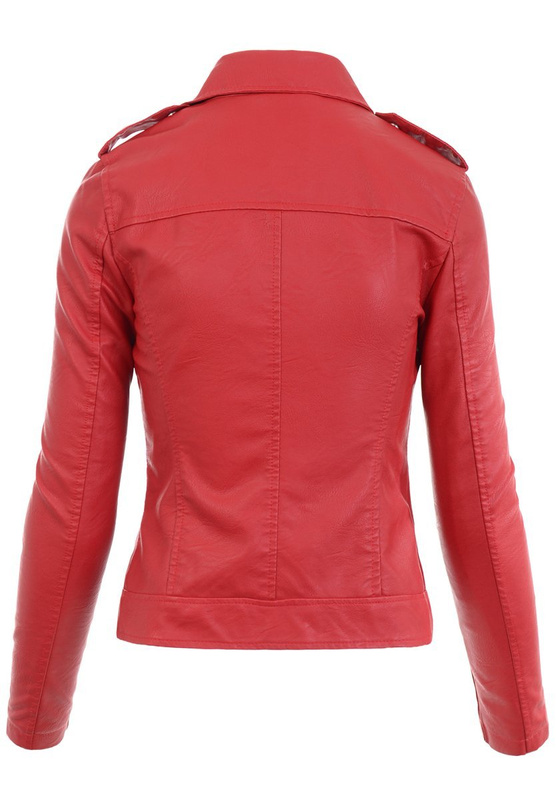 Damska Kurtka Ramoneska Zofia Czerwona