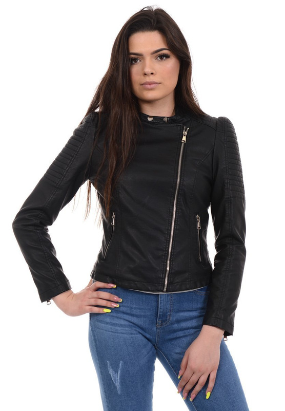 Damska Kurtka Ramoneska Łucja Czarna