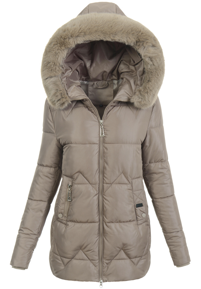 Damska Kurtka Zimowa Amira Beżowa