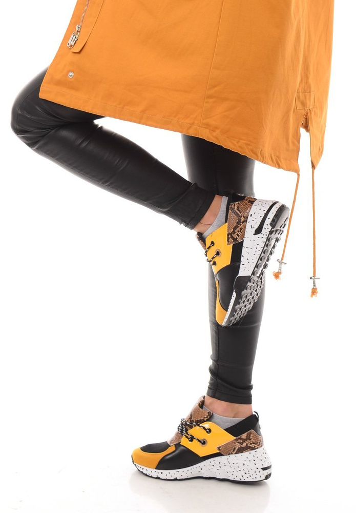 Damskie Sportowe Buty Zółte