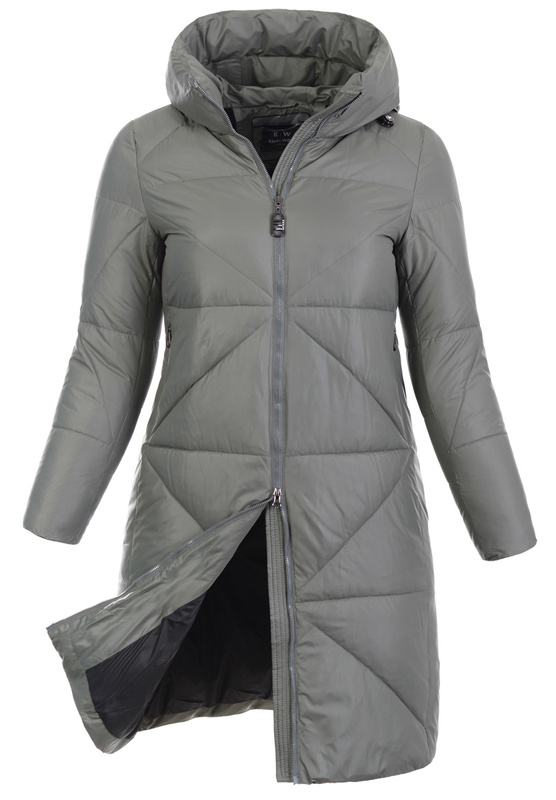 Damska Kurtka Pikowana Długa Filomena Khaki