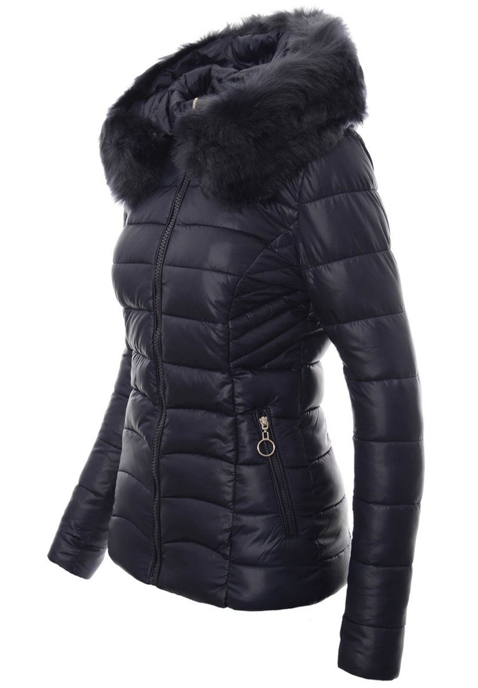Damska Zimowa Kurtka Ortalionowa Daria Granatowa