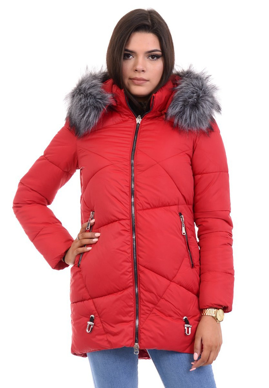 Kurtka Zimowa Czerwona