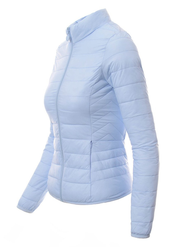 Damska Jesienna Wiosenna Kurtka Ortalionowa Błękitna