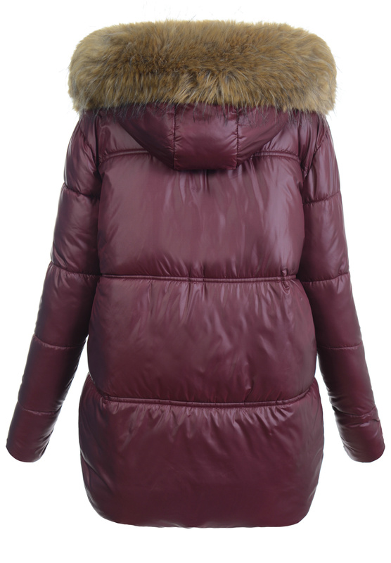 Damska Kurtka Pikowana Zuza Bordowa