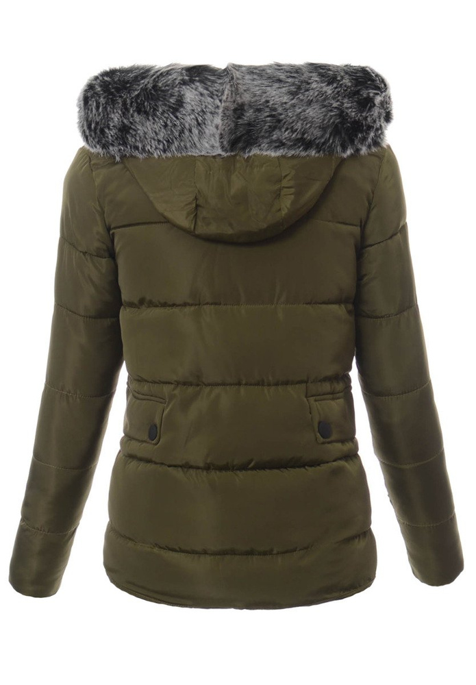 Damska Zimowa Kurtka Ortalionowa Zielona