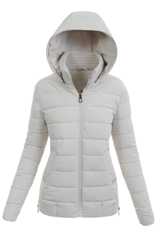 Damska Kurtka Zimowa Bernadeta Ecru