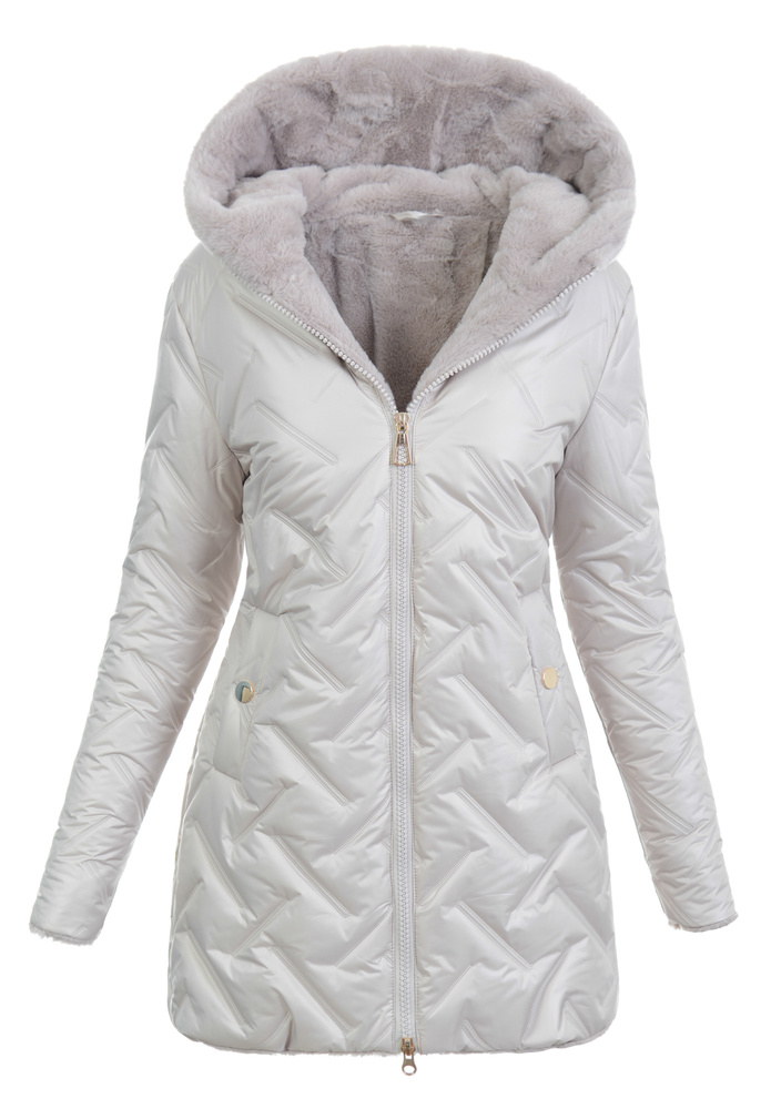 Damska Kurtka Zimowa Malina Różowa