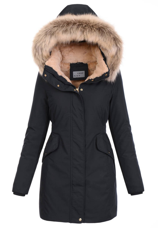 Zimowa Kurtka Parka Mirela Czarna