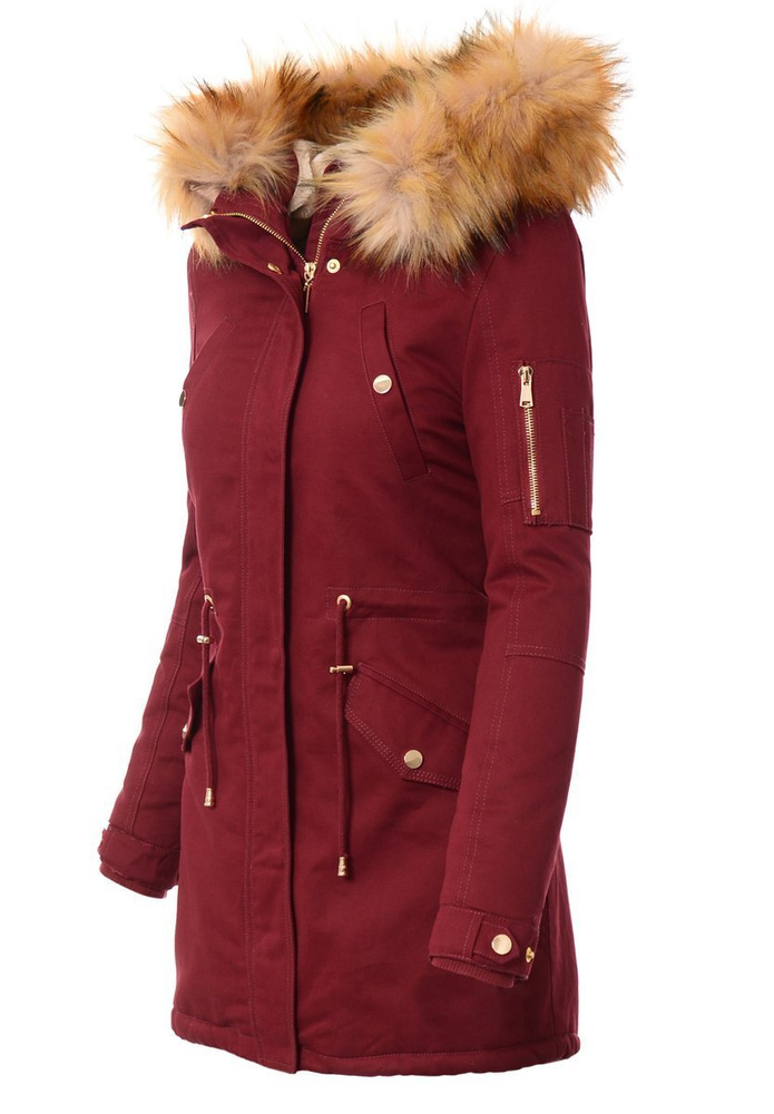 Damska Kurtka Bordowa