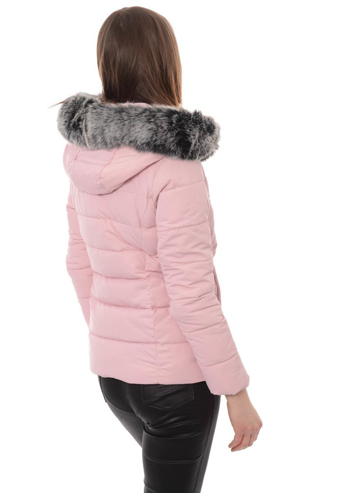 Damska Zimowa Kurtka Ortalionowa Różowa