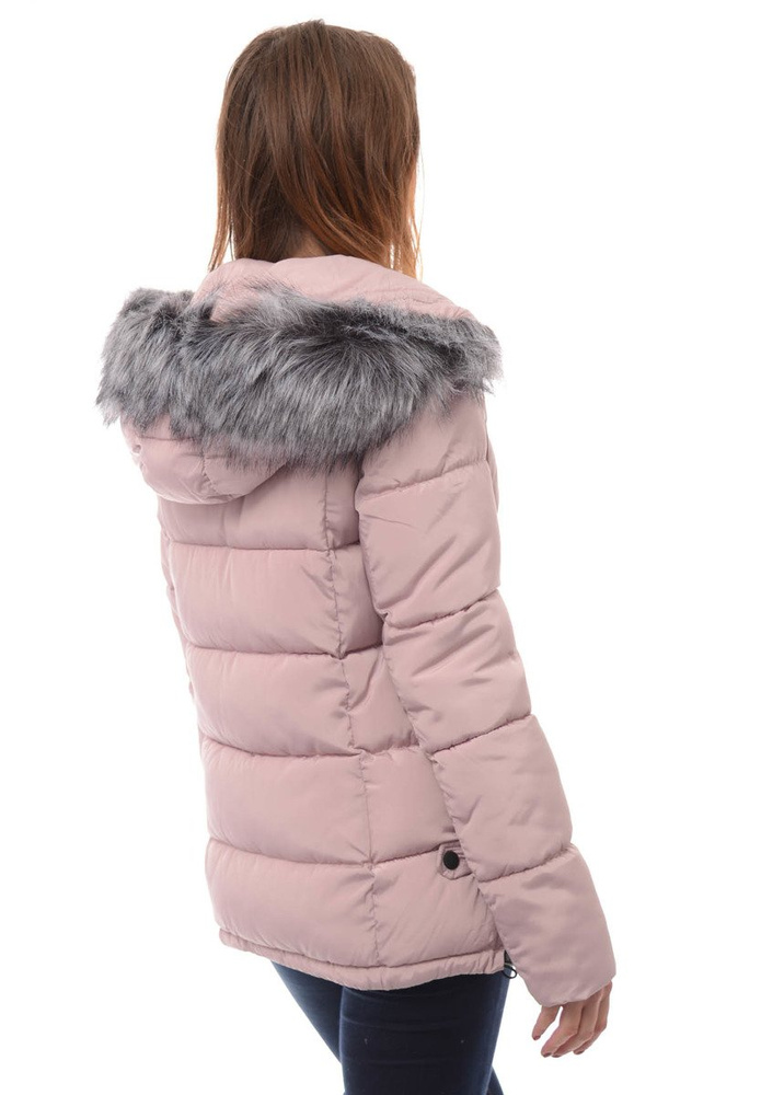 Damska Zimowa Kurtka Ortalionowa Różowa