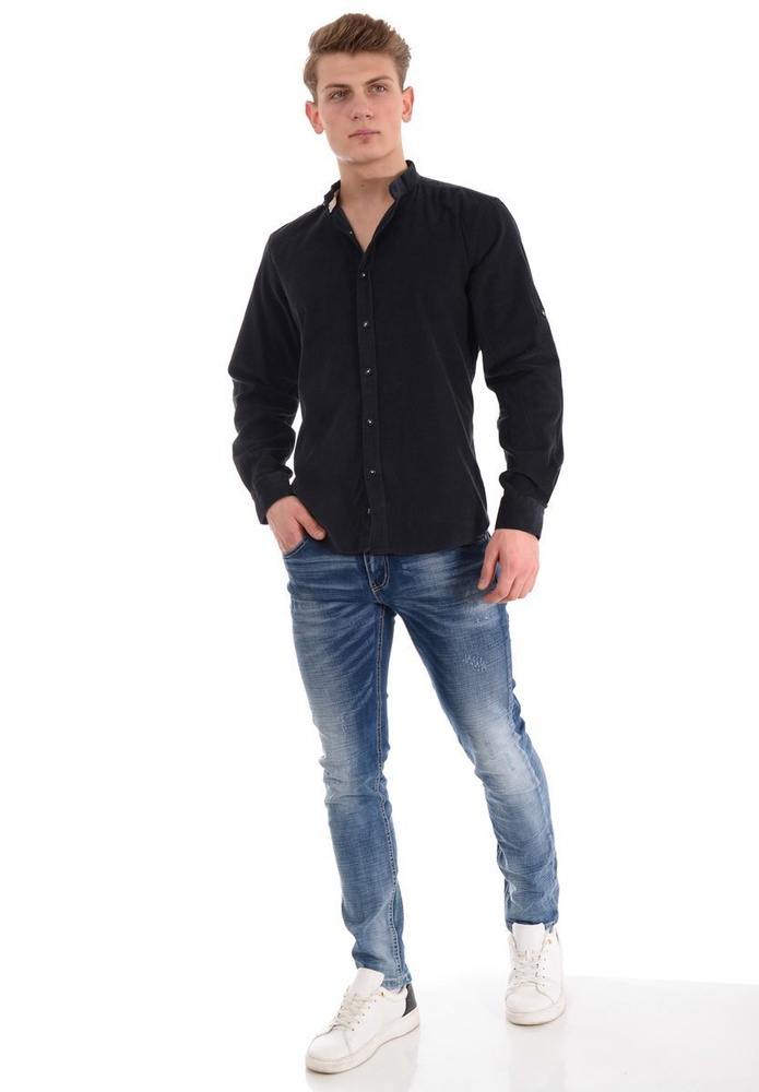 Męska Koszula Ciemno Szara