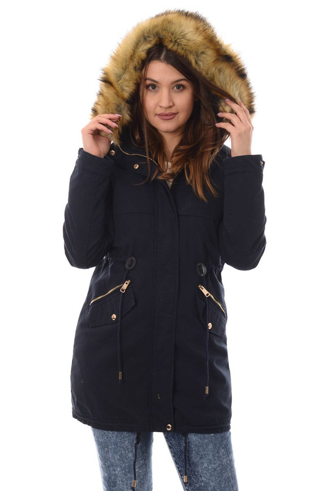 Damska Kurtka Parka Zimowa 2w1 Karola Granat