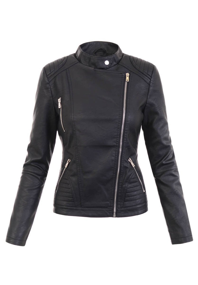 Damska Kurtka Ramoneska Mira Czarna