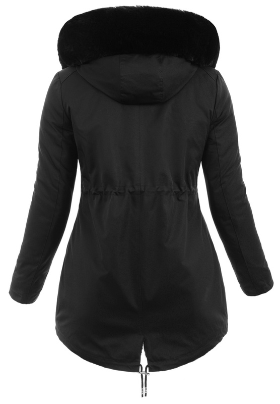Kurtka Parka Zimowa Elżbieta Czarna