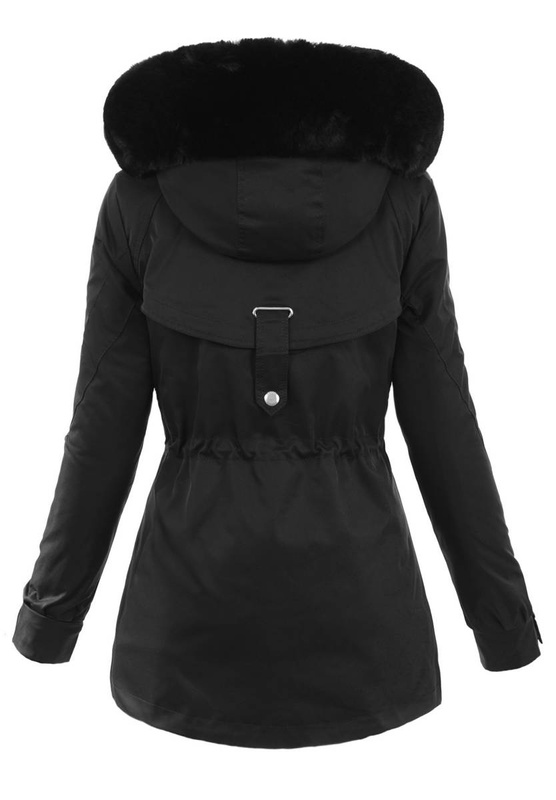Damska Kurtka Parka Angelika Czarna