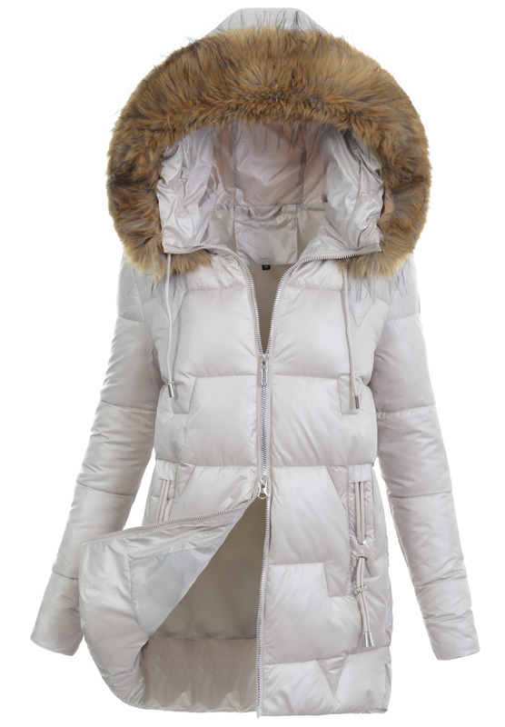 Damska Kurtka Ortalionowa Krystyna Jasno Beżowa