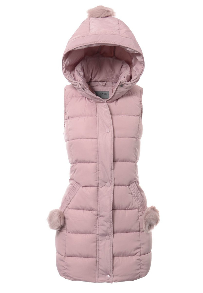 Damska Kamizelka Bezrękawnik Różowy