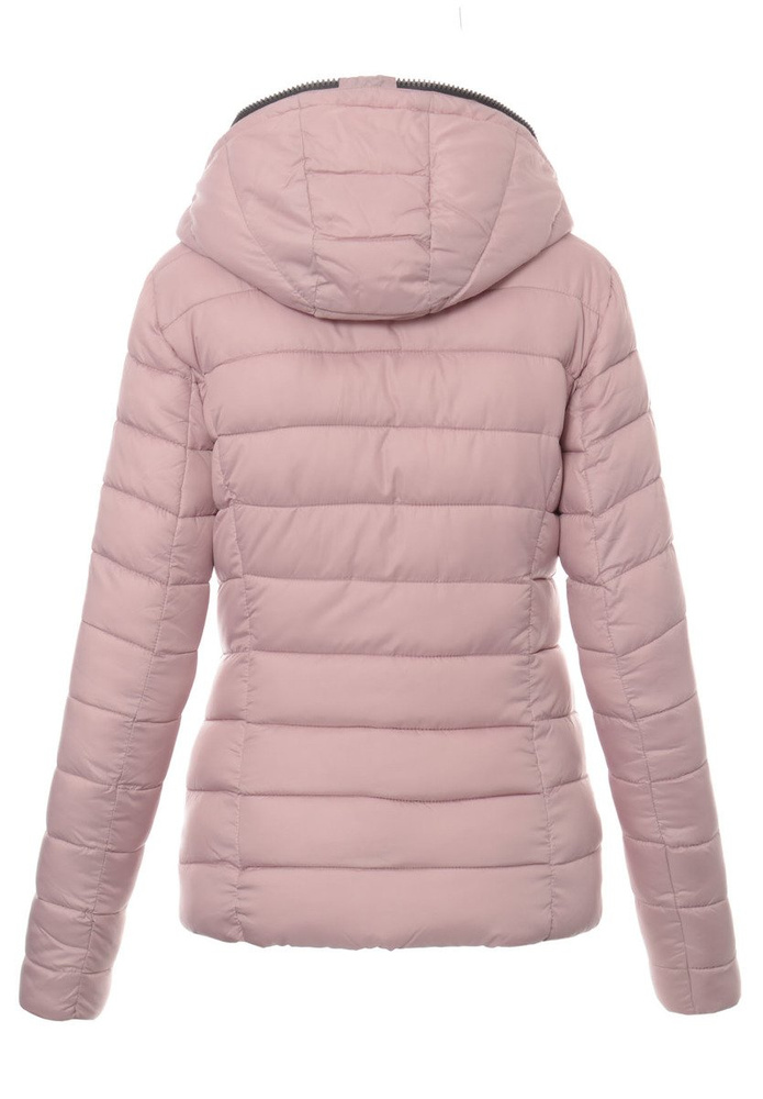 Damska Zimowa Kurtka Ortalionowa Blady Róż