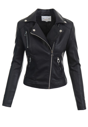 Damska Kurtka Ramoneska Franciszka Czarna