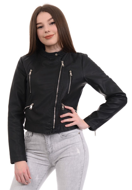 Damska Kurtka Ramoneska Klara Czarna