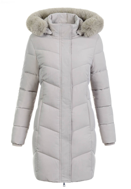 Damska Kurtka Zimowa Pikowana Lidia Beżowa