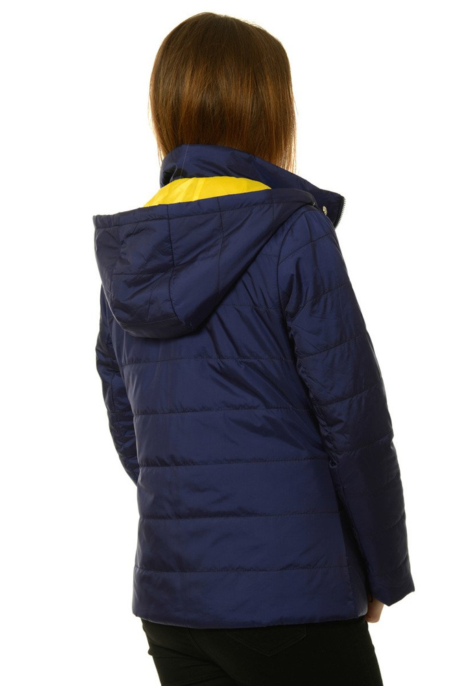 Damska Jesienna Wiosenna Kurtka Granatowa