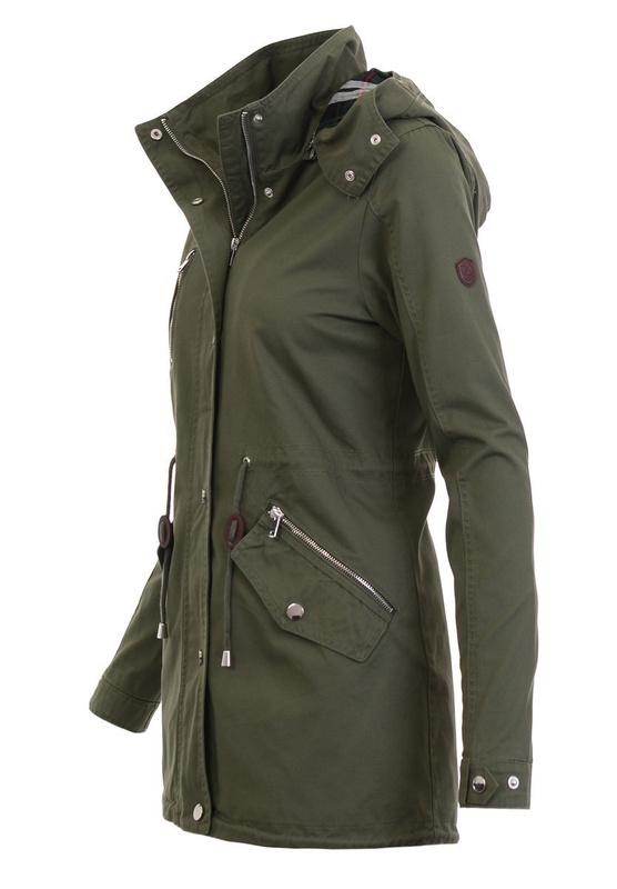 Kurtka Parka Wiosenna Malina Zielona