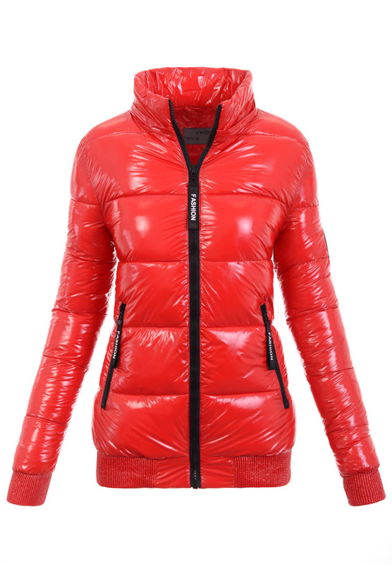 Damska Zimowa Kurtka Luiza Czerwona