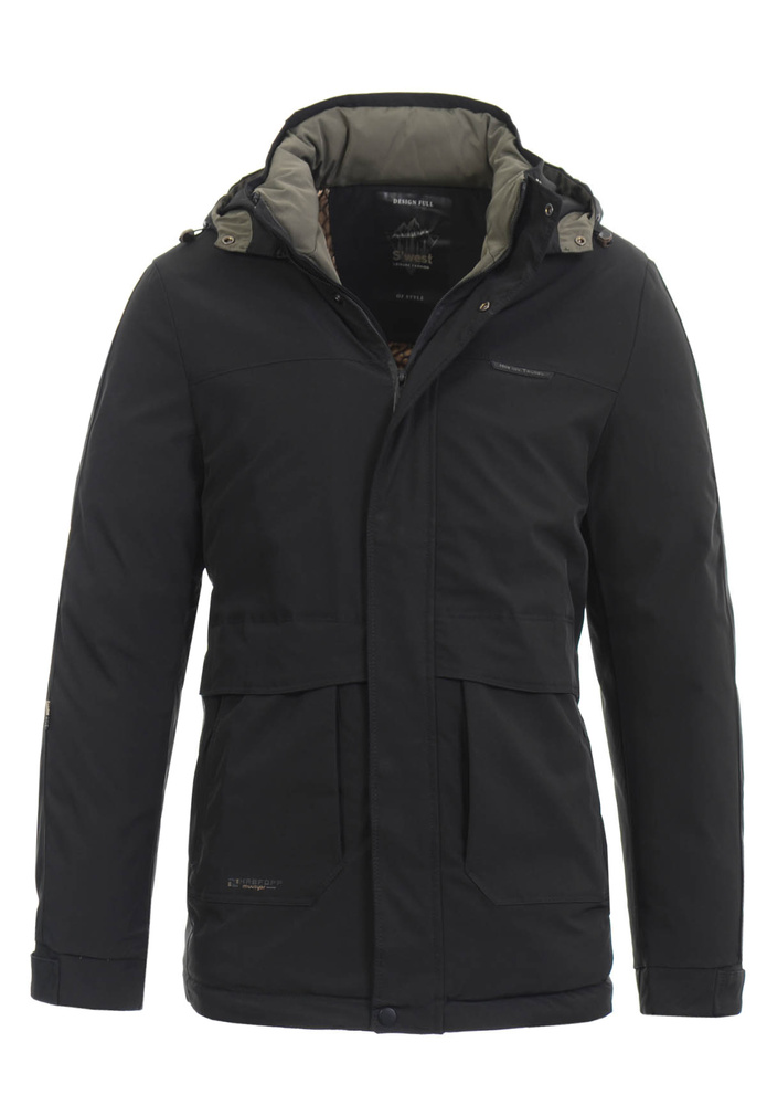 Męska Zimowa Kurtka Adrian Czarna