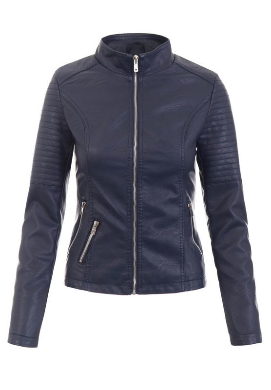 Damska Kurtka Ramoneska Inga Granatowa