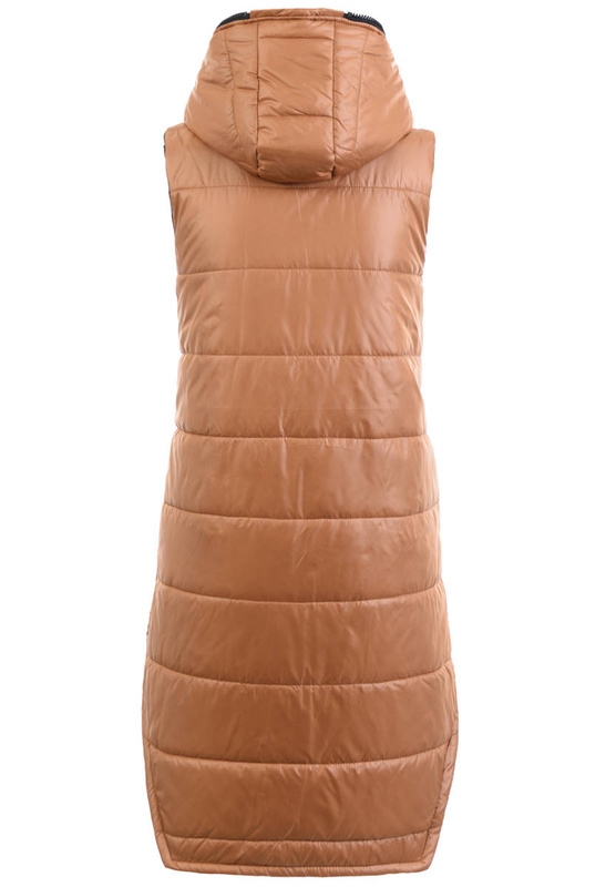 Damska Kamizelka Bezrękawnik Julia Brązowy