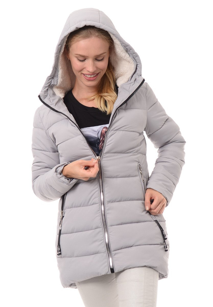 Kurtka Zimowa Bianka Szara