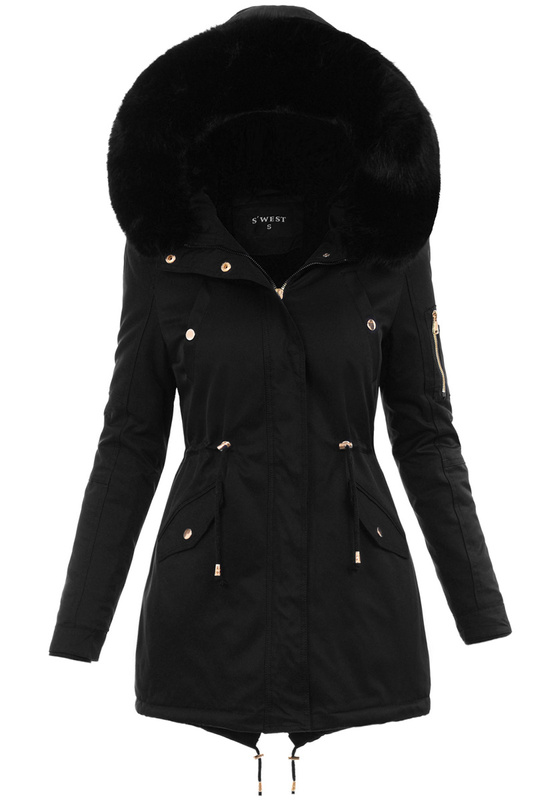Parka Zimowa Anastazja Czarna 