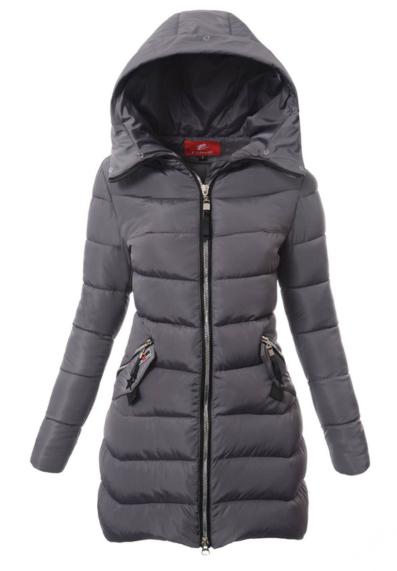Damska Zimowa Kurtka Ortalionowa Paulina Szara