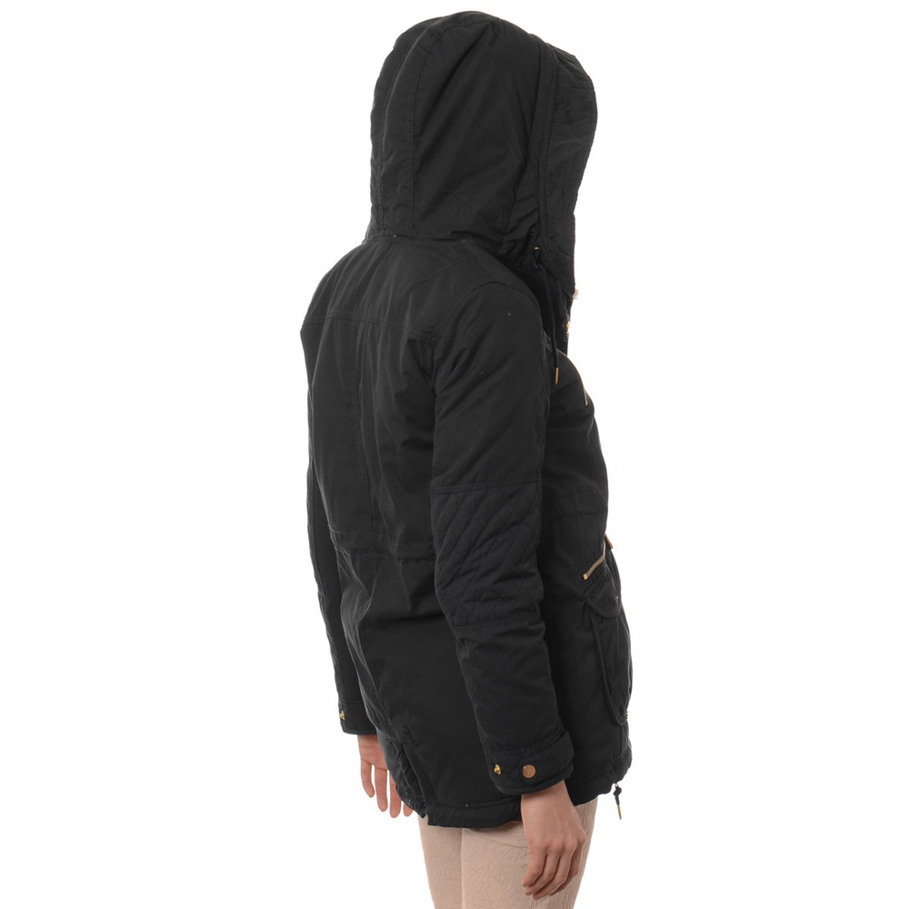 Damska Kurtka Parka Zimowa Granatowa