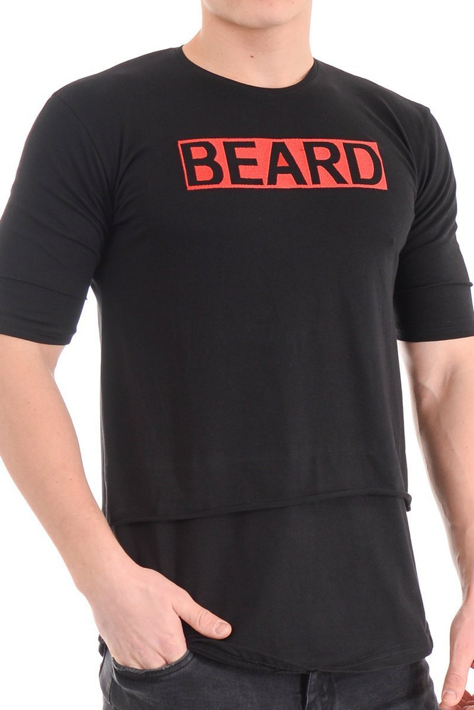 Męska Koszulka T-Shirt Nadruk Czarna