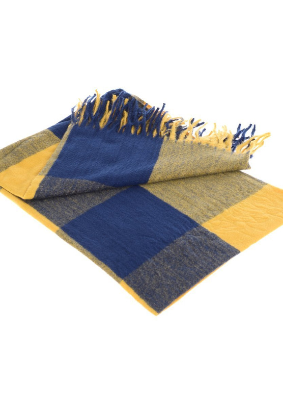 Szal Damski Żółto Niebieski